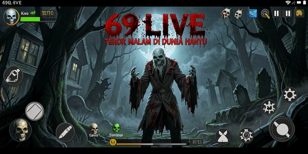 Tampilan gameplay menarik dengan suasana Horror yang mencekam.
