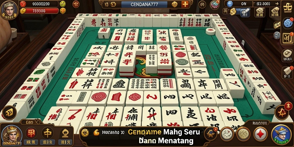 Tampilan gameplay CENDANA777 yang menarik dan menantang di Mahjong.