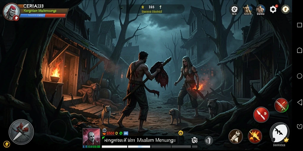 Tampilan seram gameplay CERIA33 yang menggugah adrenalin.
