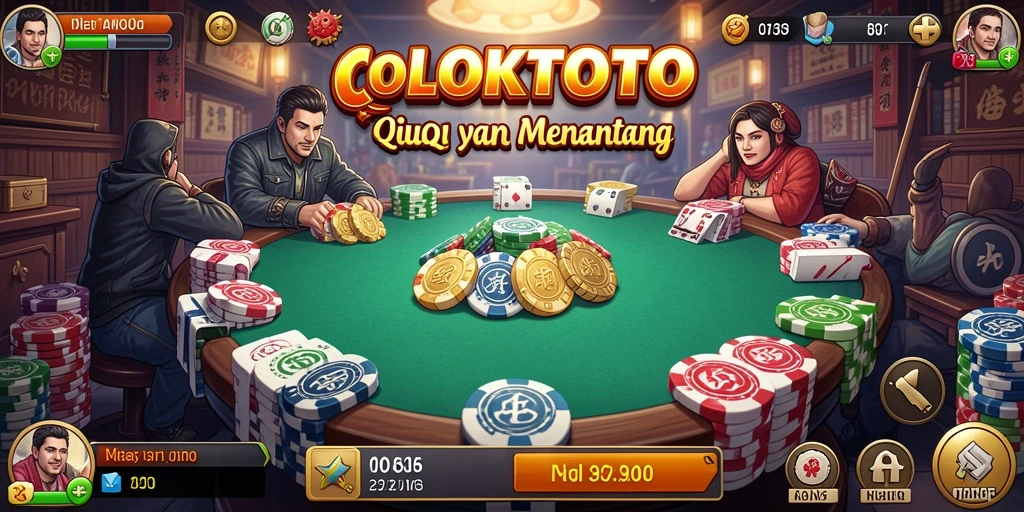 Screenshot utama COLOKTOTO menampilkan gameplay QiuQiu yang seru.