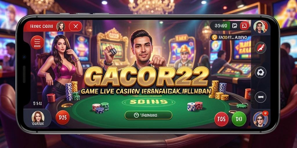 Screenshot GACOR22 menampilkan pengalaman Live Casino yang mendebarkan.