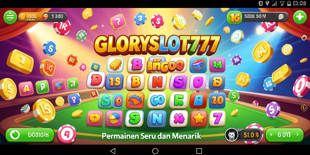 Tampilan gameplay menarik di GLORYSLOT777 saat bermain Bingo.
