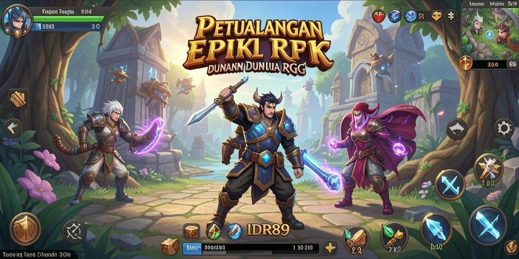 Screenshot gameplay <strong>IDR89</strong> menunjukkan pertarungan seru dan karakter yang menarik.