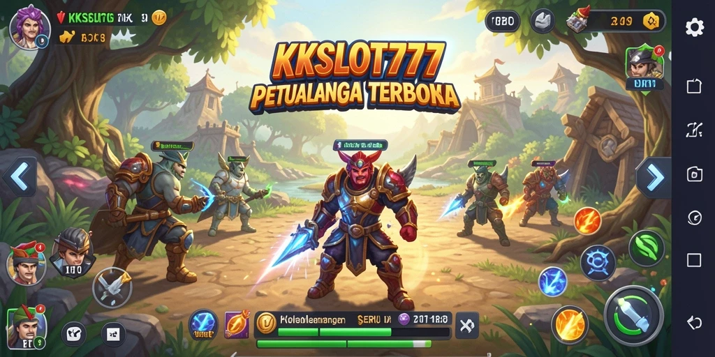 Tangkapan layar gameplay KKSLOT777 yang menampilkan pemandangan dunia terbuka yang luas.