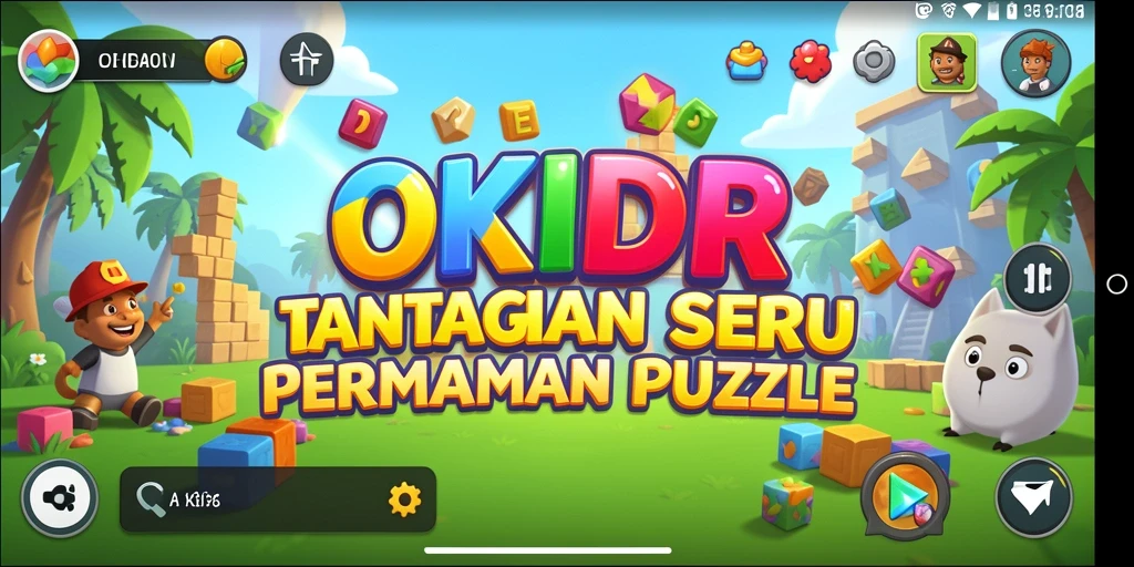 Tampilan gameplay seru dan menantang dalam OKIDR.