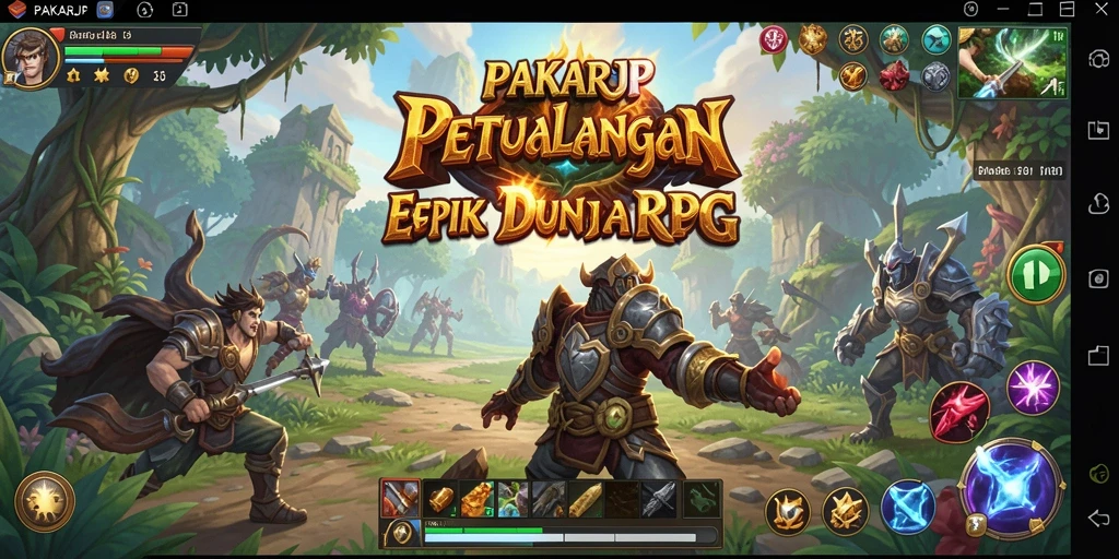 Gameplay RPG yang seru dan mendalam di PAKARJP.