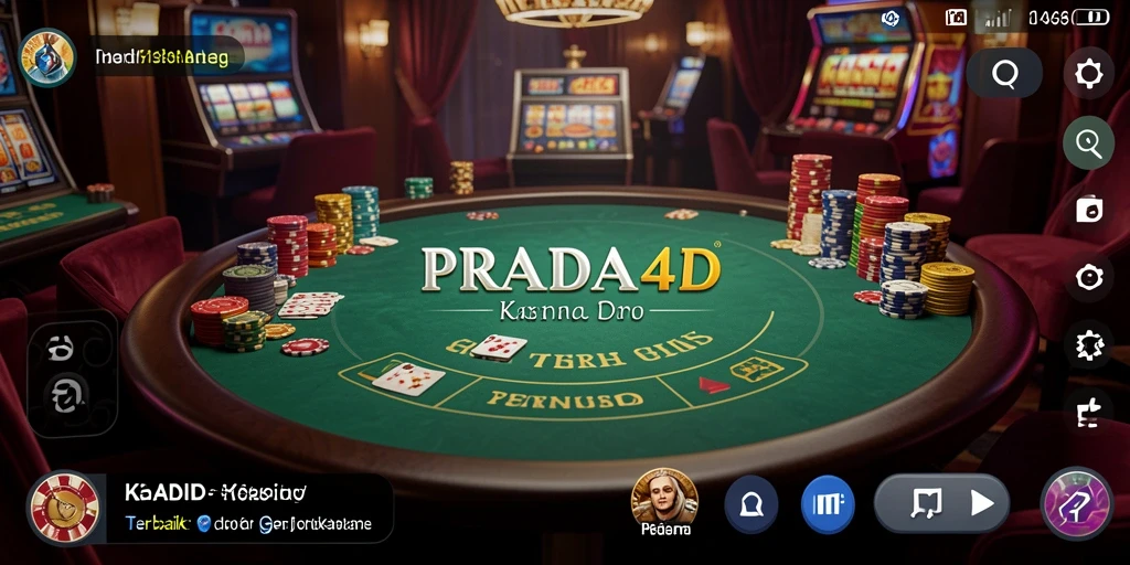 Tampilan menarik dari gameplay Kasino di PRADA4D.