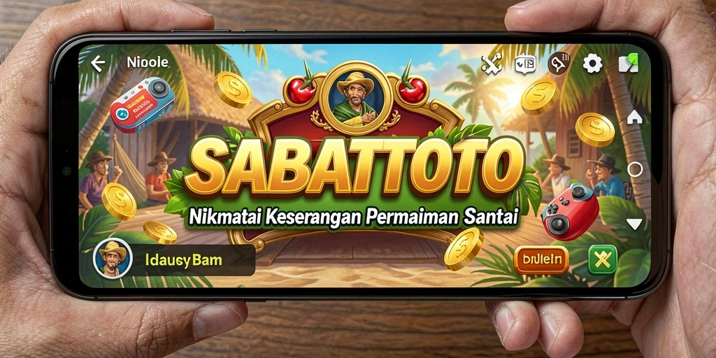 Tangkapan layar menunjukkan momen menarik dalam gameplay SABATOTO.