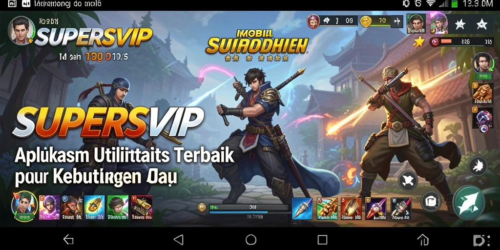 Tampilan antarmuka SUPERSVIP yang intuitif dan mudah dipahami.