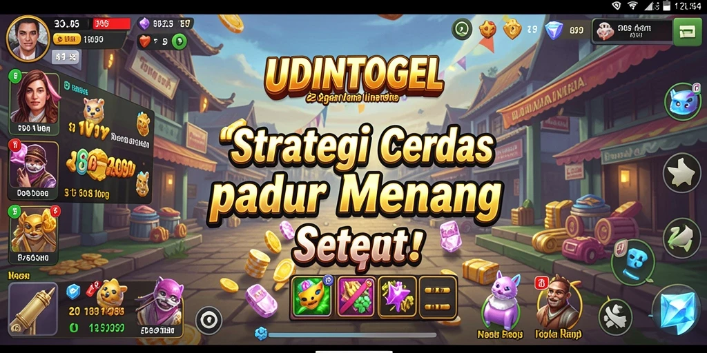 Tampilan gameplay UDINTOGEL yang menantang dengan berbagai strategi.