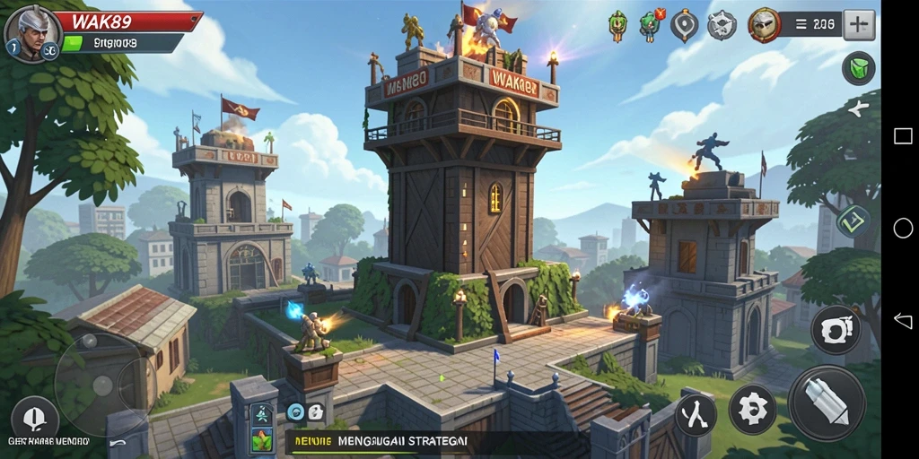 Gameplay WAK89 dengan grafis menawan dan strategi menarik dalam pertahanan menara.